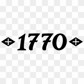 1770 Tattoo Shop Logo In Black On White Background - Kick American Football, HD Png Download - cross tattoo png