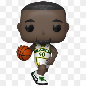 Shawn Kemp Seattle Supersonics Pop Vinyl Figure - Shawn Kemp Funko Pop, HD Png Download - nba basketball png