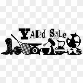 Black And White Yard Sale Clip Art, HD Png Download - yard sale png