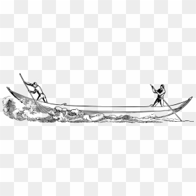 Perahu Dayung Vektor, HD Png Download - row boat png