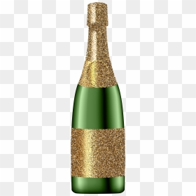 Free Champagne Bottle Clip Art, HD Png Download - champagne popping png