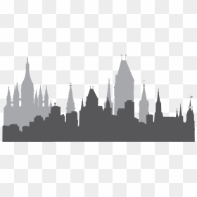 Skyline Silhouette Illustration, HD Png Download - city building png