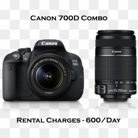 Canon Camera 700d Price , Png Download - Canon 700d With 55 250mm Lens, Transparent Png - canon png