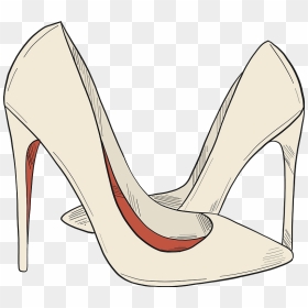 White High Heels Clipart - Basic Pump, HD Png Download - high heels png