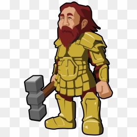 Dwarf Warrior Clip Arts - Warrior Clipart Transparent, HD Png Download - dwarf png