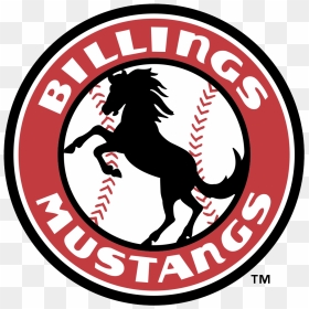 Billings Mustangs Logo - Emblem, HD Png Download - cincinnati reds logo png
