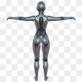 Woman Cyborg Png, Transparent Png - people standing back png