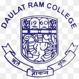 Daulat Ram College Logo, HD Png Download - ram logo png