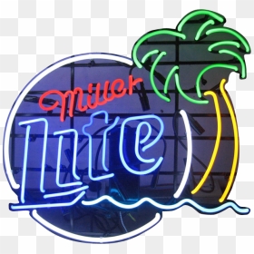 Miller Lite Neon Sign, HD Png Download - neon sign png
