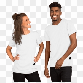 White T-shirt Plain Couple Dehoot - Plain Couple White T Shirt, HD Png Download - white tshirt png