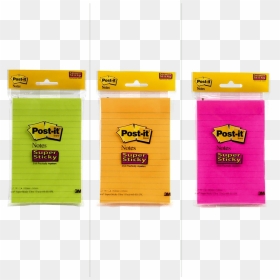 Post It 660 Ss 1pk Super Sticky Lined Notes 102mm X152mm - Post It Notes, HD Png Download - post it notes png