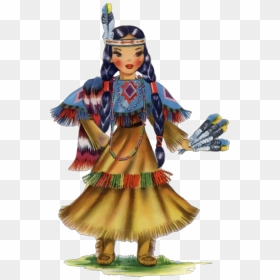 Vintage Native American Doll Clip Arts - Native Americans Indians Png, Transparent Png - native american png