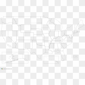 Drawing, HD Png Download - united states outline png