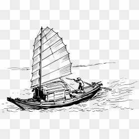 Row Boat Clipart Sampan - Sampan Ship, HD Png Download - row boat png