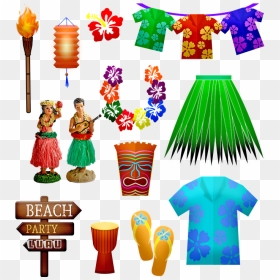 Hibiscus Clip Art, HD Png Download - luau png