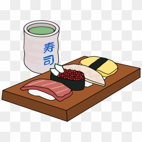 Sushi And Green Tea Clip Arts - Sushi Set Clipart, HD Png Download - green tea png