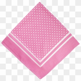 Pink Polka Dot Handkerchief - Handkerchief Clipart, HD Png Download - polka dot pattern png