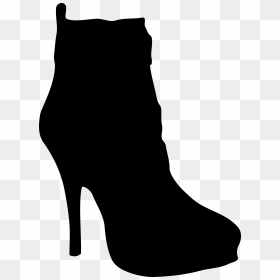 Women Shoe Silhouette Clip Arts - High Heel Boots Clipart, HD Png Download - high heels png