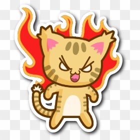 Cute Cat Stickers Series - Transparent Cat Stickers, HD Png Download - cute cat png