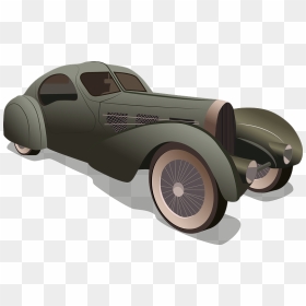 1935 Bugatti Type 57s Competition Coupe Aerolithe Clipart - Antique Car, HD Png Download - bugatti png