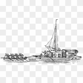 Towing A Boat - Boat, HD Png Download - row boat png