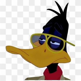Transparent Meme Sunglasses Png - Daffy Duck With Glasses, Png Download - daffy duck png