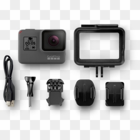 Gopro Hero 6 In The Box , Png Download - Go Pro 5 Black, Transparent Png - gopro png