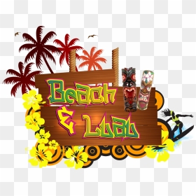 Beach Hawaiian Theme Party, HD Png Download - luau png