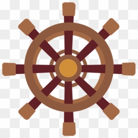 Ship Wheel Free Svg, HD Png Download - ship wheel png