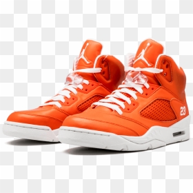 Orange Sneaker Png , Png Download - Air Jordan 5 Orange, Transparent Png - sneaker png