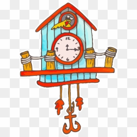 Transparent Clock Clipart Png - Cuckoo Clock Free Clipart, Png Download - clock clipart png