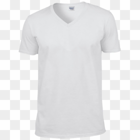 Free White V Neck T Shirt Template Png - White V Neck T Shirt Png, Transparent Png - white t-shirt png