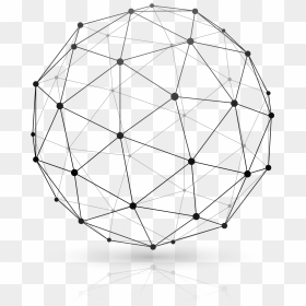 The Blockchain Is A Decentralized Technology That It - Wireframe Globe Vector Png, Transparent Png - technology background png