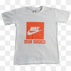Nike Sun Shoes White T Shirt Small - Nike Air Max, HD Png Download - white tshirt png
