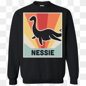 Retro Loch Ness Monster T Shirt Hoodie Sweater - Cheistmas Star Wars Transparent Png, Png Download - loch ness monster png