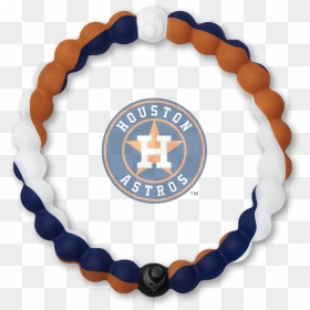Orange, White And Navy Blue Silicone Beaded Bracelet - Astros Lokai Bracelet, HD Png Download - houston astros logo png