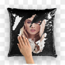 Margot Robbie ﻿sequin Cushion Cover - Margot Robbie Pillow, HD Png Download - margot robbie png