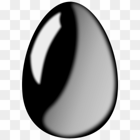 Black Egg Clip Arts - De Un Huevo Negro, HD Png Download - black oval png