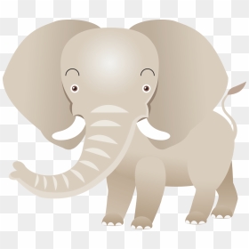 Indian Elephant African Elephant Drawing - Asian Elephant Vs African Elephant Cartoon, HD Png Download - baby elephant png