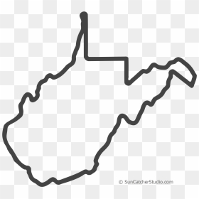 Transparent Chain Clipart Black And White - West Virginia State Png, Png Download - united states outline png
