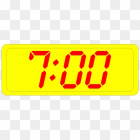 Blue Clock Svg Clip Arts - Digital Clock Clipart, HD Png Download - clock clipart png