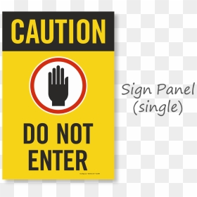 Sign, HD Png Download - do not enter png
