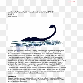 Transparent Loch Ness Monster Png - Marine Mammal, Png Download - loch ness monster png