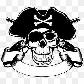 Piracy Skull Stock Illustration Clip Art - Transparent Pirate Skull Png, Png Download - pirate skull png
