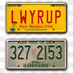 New Hampshire License Plates, HD Png Download - breaking bad png