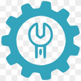 Area,text,symbol - Free Gears Icon Png, Transparent Png - wrench clipart png