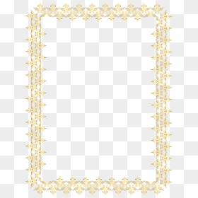 Decorative Gold Border Frame Transparent Png Clip Art, Png Download - decorative border png
