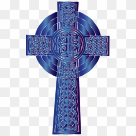 Blue Cross Clipart Freeuse Clipart - Celtic Cross Blue, HD Png Download - blue cross png