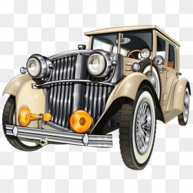 Classic Cars Png - Retro Brown Car Png, Transparent Png - classic cars png
