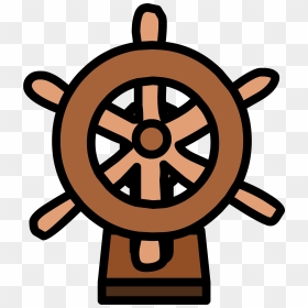 Steering Wheel , Png Download - Ship Steering Wheel Cartoon Png, Transparent Png - ship wheel png
